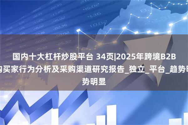 国内十大杠杆炒股平台 34页|2025年跨境B2B采购买家行为分析及采购渠道研究报告_独立_平台_趋势明显